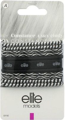 

Elite Models Elite Models Hair Elastic Bands - Black Hair Accessory Set(Black)
