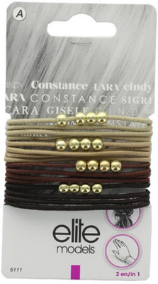 

Elite Models Elite Models Fashion Hair Elastic Bands - Brown Hair Accessory Set(Brown)