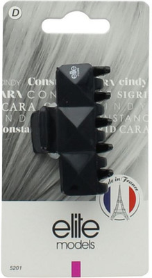 

Elite Models Elite Models Claw Hair Clip (Made in France) - Matte Black Hair Accessory Set(Black)