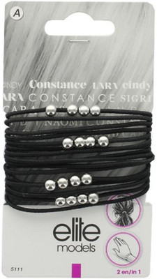 

Elite Models Elite Models Fashion Hair Elastic Bands - Black Hair Accessory Set(Black)