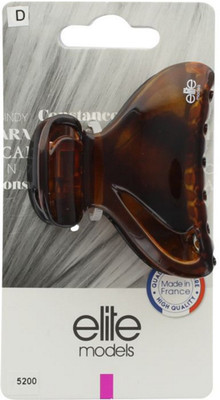 Elite Models Elite Models Claw Hair Clip (Made in France) - Brown Hair Accessory Set(Brown)