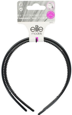 

Elite Models Elite Models Fashion Head Band - Black Hair Accessory Set(Black)