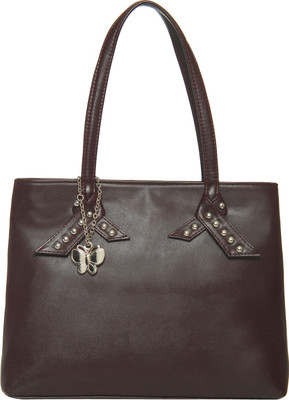 Butterflies Hand-held Bag(Brown)
