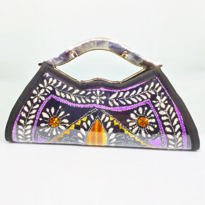 

More Bangla Hand-held Bag(Purple)