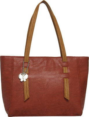 

Butterflies Hand-held Bag(Tan, Brown), Brown;tan