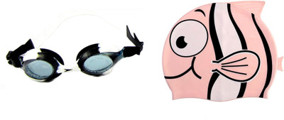 

Sports 101 Aqua World9 Kids Googles and Cap Junior Swimming Kit