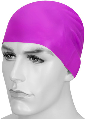 

Golddust Plyr 100% Silicone Cap Swimming Cap(Pink, Pack of 1)