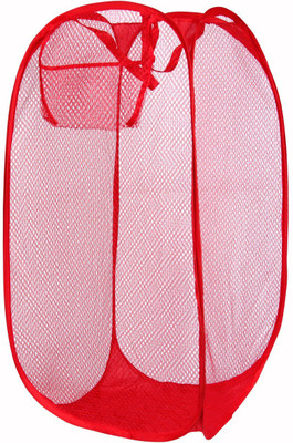 

bajrang Laundry Basket/Bag for storage of Clothes/Toys Large Size (Red)(01pc.) Laundry Trolley(Red)