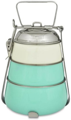 

Elan LWE14024AH1 3 Containers Lunch Box(550 ml), Aqua;off white