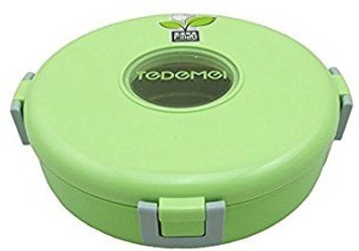 

Shopat7 Attractive Round Green Stainless Steel Lunch Box For Kids-6952 1 Containers Lunch Box(750 ml)
