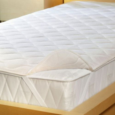 KUBER INDUSTRIES Elastic Strap Single Size Mattress Cover(White)