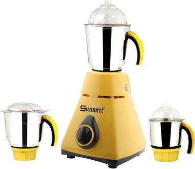 

Sunmeet New_MG16-431MA 750 W Mixer Grinder(Yellow, 3 Jars)