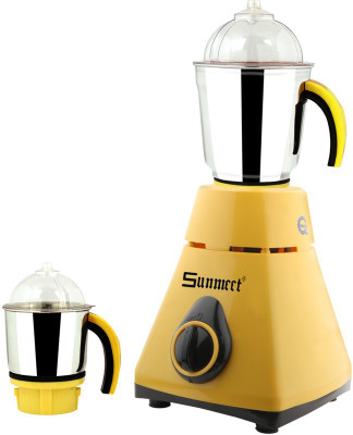 

Sunmeet New_MG16-428MA 600 W Mixer Grinder(Yellow, 2 Jars)