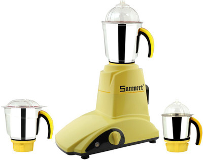 

Sunmeet MG16-394 600 W Mixer Grinder(Yellow, 3 Jars)