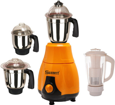 

Sunmeet New_MG16-448MA 1000 W Juicer Mixer Grinder(Orange, 4 Jars)