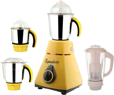 

Speedway New_MG16-367MA 600 W Juicer Mixer Grinder(Yellow, 4 Jars)