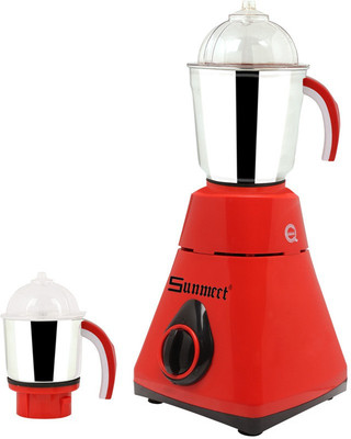 

Sunmeet New_MG16-421MA 600 W Mixer Grinder(Red, 2 Jars)