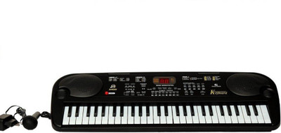 

mega star 54 Key Electronic Keyboard with Microphone and LED Display (Black)(Black)