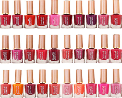 

Aroma Care Wholesale Market Rate Nail Polish Color Lacquer Set Of 30 Pcs (ACHIP080) Orange, Red, Pink, Maroon, Peach, Mauve(Pack of 30)