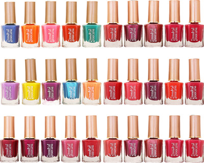 

Aroma Care Wholesale Market Rate Nail Polish Color Lacquer Set Of 30 Pcs (ACHIP017) Blue, Orange, Pink, Red, Green, Purple, Yellow, Maroon(Pack of 30)