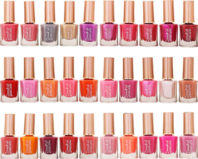 

Aroma Care Wholesale Market Rate Nail Polish Color Lacquer Set Of 30 Pcs (ACHIP048) Peach, Tan, Purple, Red, Pink, Orange, Mauve, Peach(Pack of 30)
