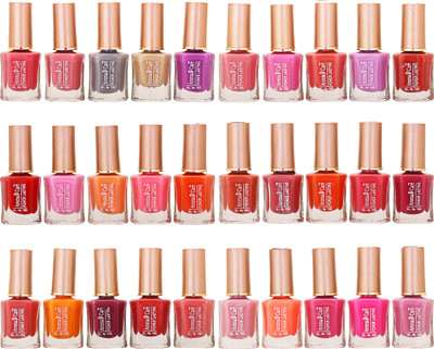 

Aroma Care Wholesale Market Rate Nail Polish Color Lacquer Set Of 30 Pcs (ACHIP034) Peach, Tan, Purple, Red, Pink, Orange, Mauve, Peach(Pack of 30)