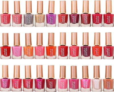 

Aroma Care Wholesale Market Rate Nail Polish Color Lacquer Set Of 30 Pcs (ACHIP037) Peach, Tan, Purple, Red, Pink, Orange(Pack of 30)