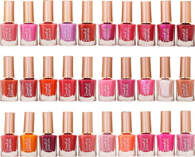 

Aroma Care Wholesale Market Rate Nail Polish Color Lacquer Set Of 30 Pcs (ACHIP062) Peach, Pink, Purple, Red, Orange, Mauve, White, Maroon(Pack of 30)