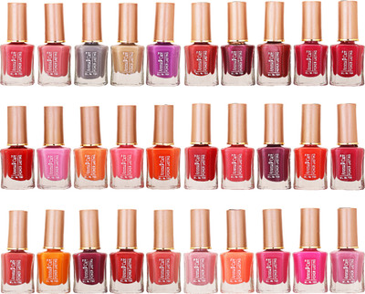 

Aroma Care Wholesale Market Rate Nail Polish Color Lacquer Set Of 30 Pcs (ACHIP039) Peach, Tan, Purple, Red, Pink, Orange, Mauve, Peach(Pack of 30)