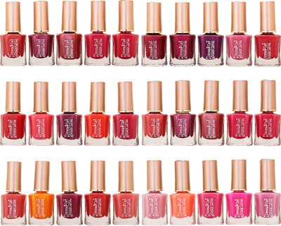 

Aroma Care Wholesale Market Rate Nail Polish Color Lacquer Set Of 30 Pcs (ACHIP074) Pink, Orange, Purple, Maroon, Red, Peach, Mauve(Pack of 30)