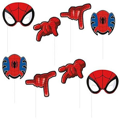 

PARTY PROPZ SPIDERMAN THEME 8PCS Photo Booth Board(Party)