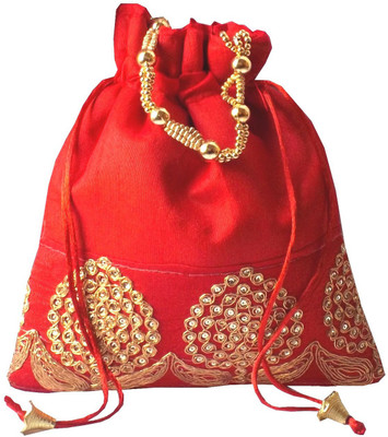 Style and Culture Potli Pouch(Red)