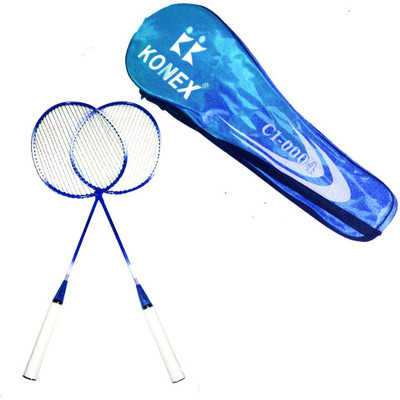 

Heega Konex blue CI0004 Blue, White Strung Badminton Racquet(G4 - 3.25 Inches, .5 g)