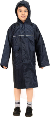 

REAL Solid Boys Raincoat, Navy blue