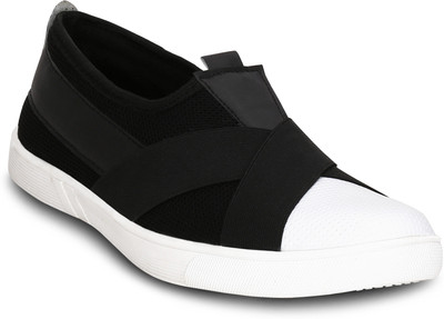 

Kielz Men's-Black-Slip-on-Canvas-Sneakers Sneakers For Men(Black
