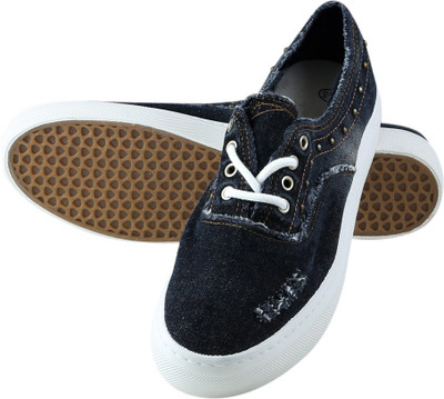

Go India Store Canvas Shoes For Women(Black