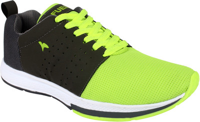 

Fuel Mens Boys Laced Up Solid Running Shoes For Men(Green, Black