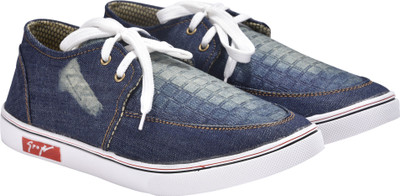 

WalkJump new trending and unbeatable canvas Sneakers For Men(Blue