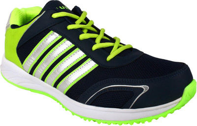 

Fuel Mens Boys Laced Up Solid Running Shoes For Men(Navy, Green