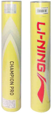 

Li-Ning Champion ( 12 ) Feather Shuttle - White(Medium slow, 76, Pack of 2)