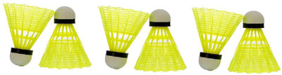 

Vicky Jet 10 ( 6 ) Nylon Shuttle - Yellow(Medium slow, 76, Pack of 6)