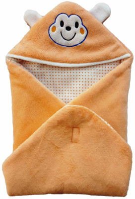 

Brandonn Cartoon  Hooded Baby Blanket(Polyester, Beige