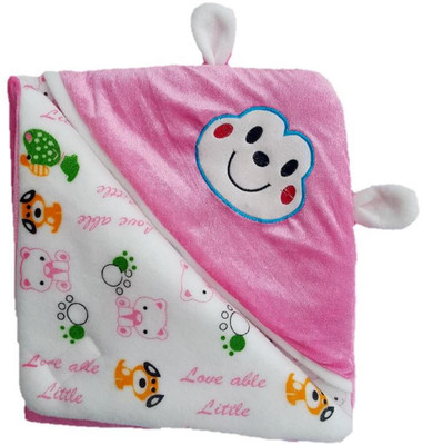 

Brandonn Animal  Hooded Baby Blanket(Polyester, BABY PINK