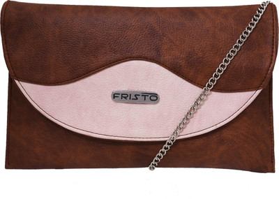 

Fristo Women Casual Brown, Pink PU Sling Bag