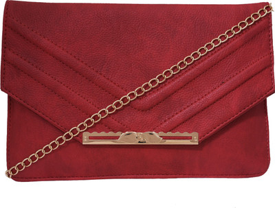 

Fristo Women Casual Red PU Sling Bag