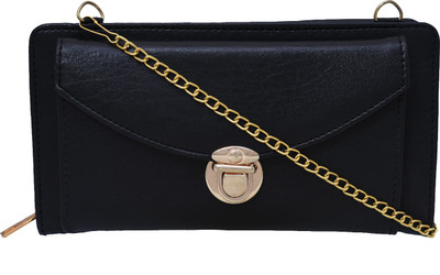 

Fristo Women Casual Black PU Sling Bag