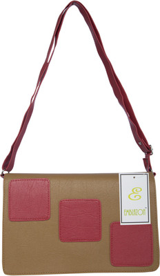 

Emblazon Collection Women Casual Beige, Pink PU Sling Bag