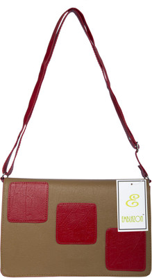 

Emblazon Women Casual Beige, Red PU Sling Bag