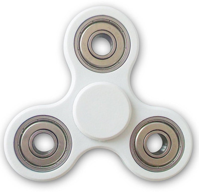 

VibeX ™ The Anti-Anxiety 360 Spinner Helps Focusing Fidget Toy [3D Figit] Tri-Spinner(White)