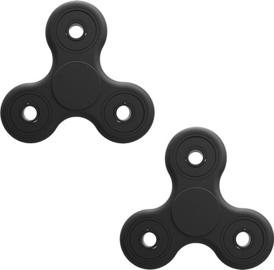 

Stealodeal New Trending Black Fidget 2pcs Spinner(Black)